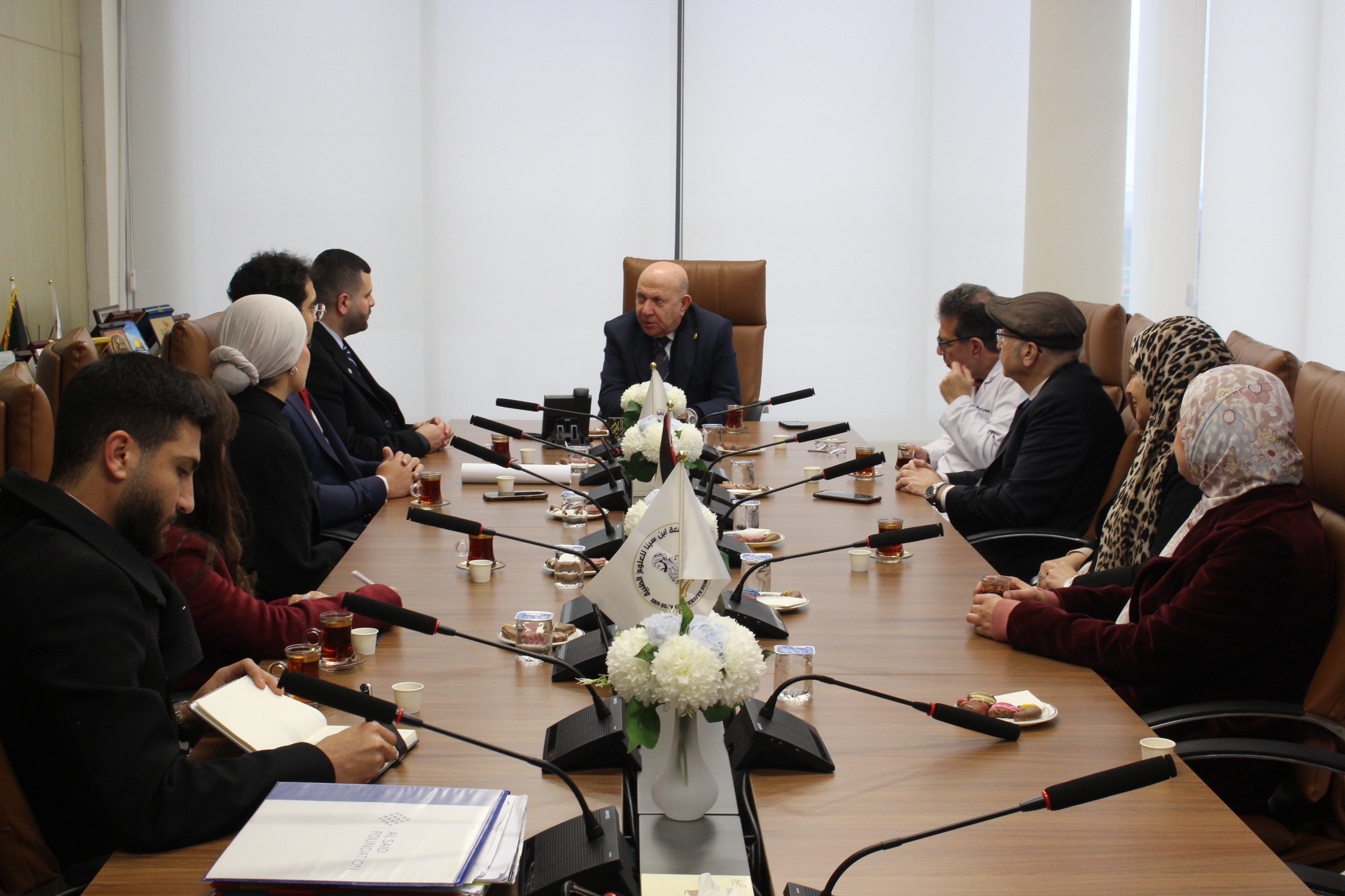 جامعة ابن سينا للعلوم الطبية تستقبل وفد مؤسسة السعيد لبحث آفاق التعاون المشترك